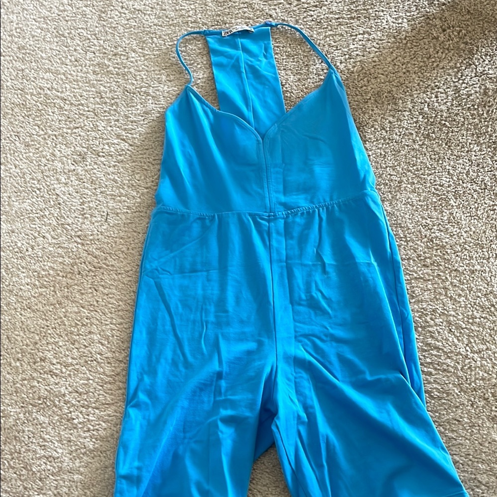 Zara Blue Jumpsuit Vibrant and Stylish